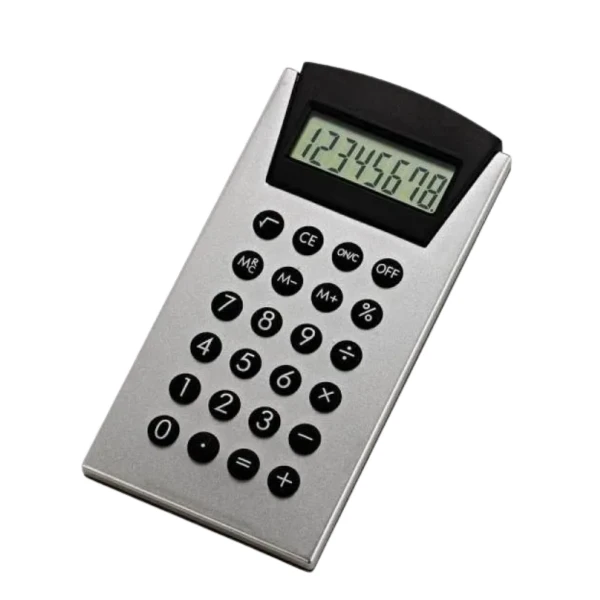 Calculadora Prata E Preta - 8 Digitos