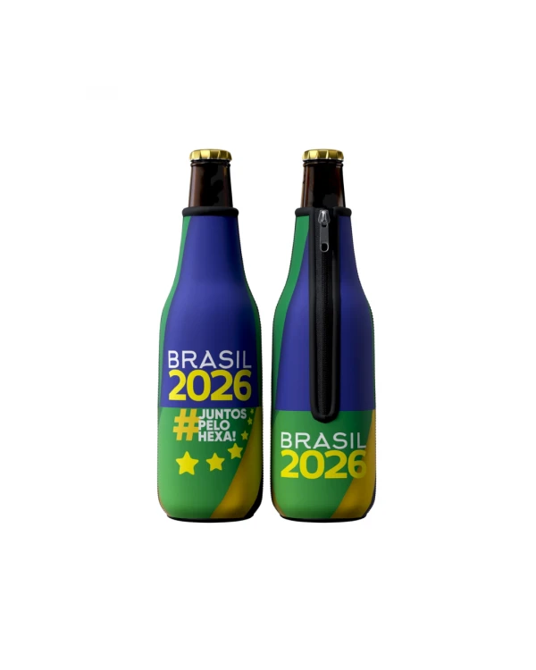 Porta Garrafa 600ml  com Zíper Personalizado